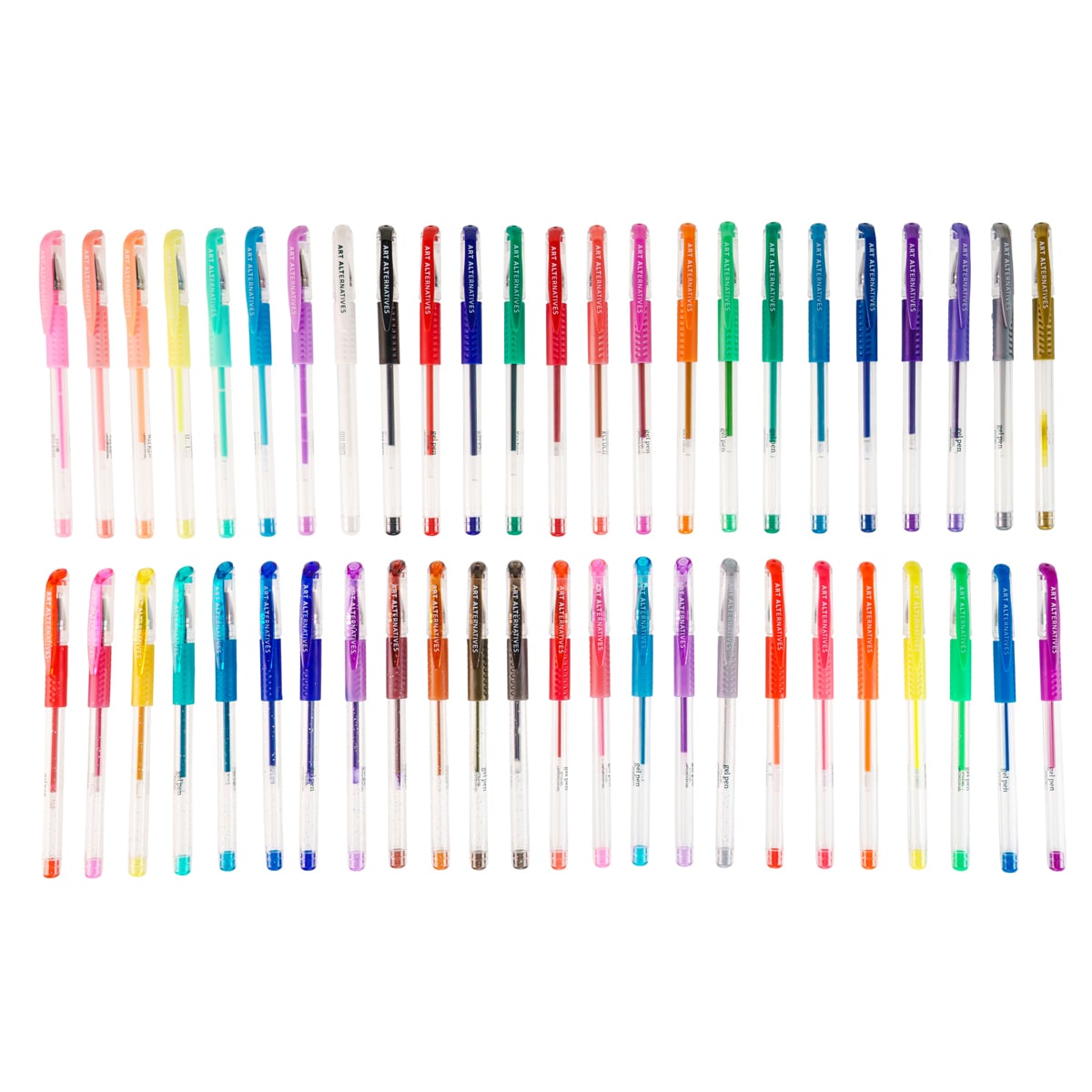 Gel Pen Set 48-Color Basic, Glitter, Neon, Pastel & Metallic Set
