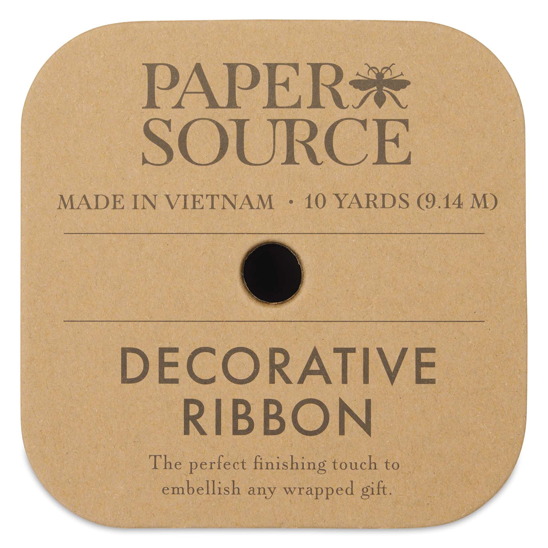 Paper Source Satin Ribbon - Wisteria, 1" x 10 yds, front of package