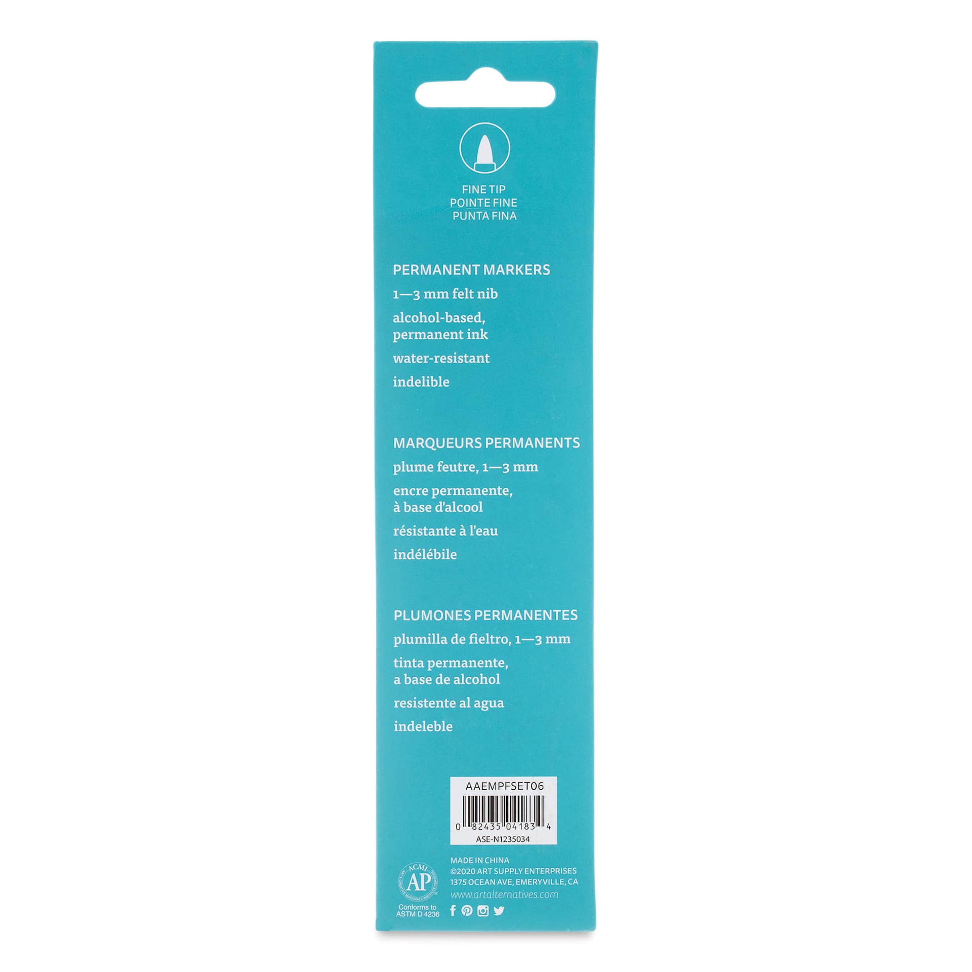 Permanent Marker Set Gold - Fine Tip, 2/Pkg.