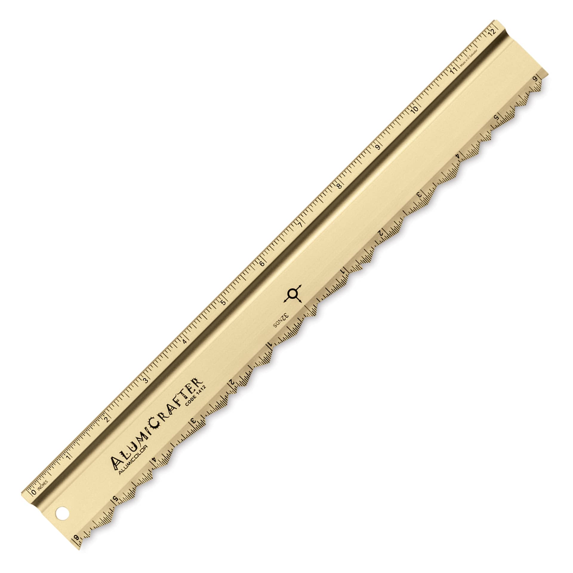 Alumicolor Rulers Alumicrafter 12" Gold