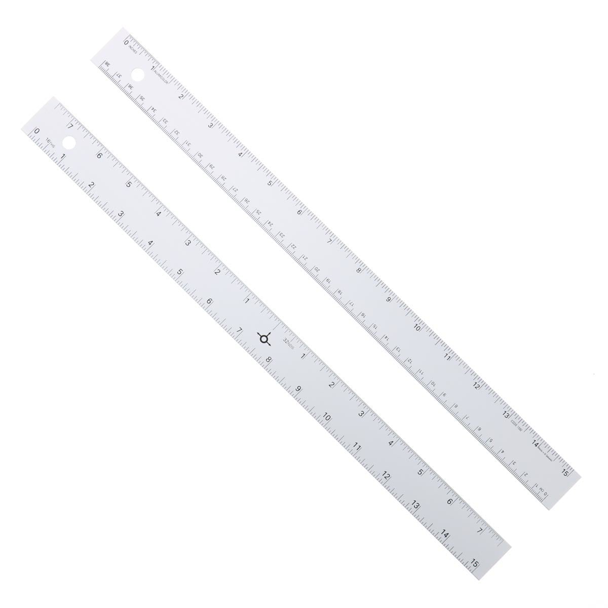 Straightedges with Center Finding Back 15" - Peggable