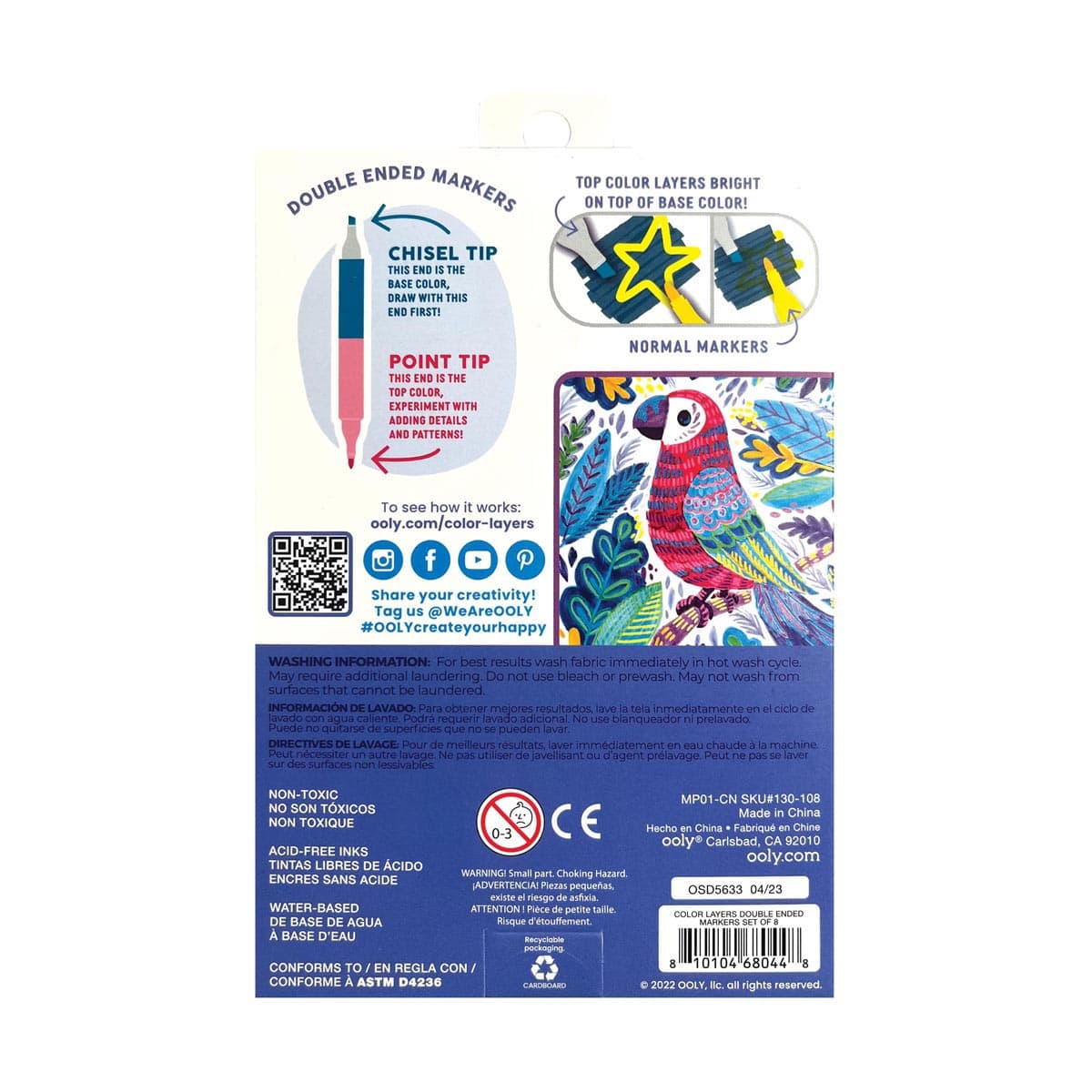 Color Layers Marker Set Double-Ended 8-Marker Set