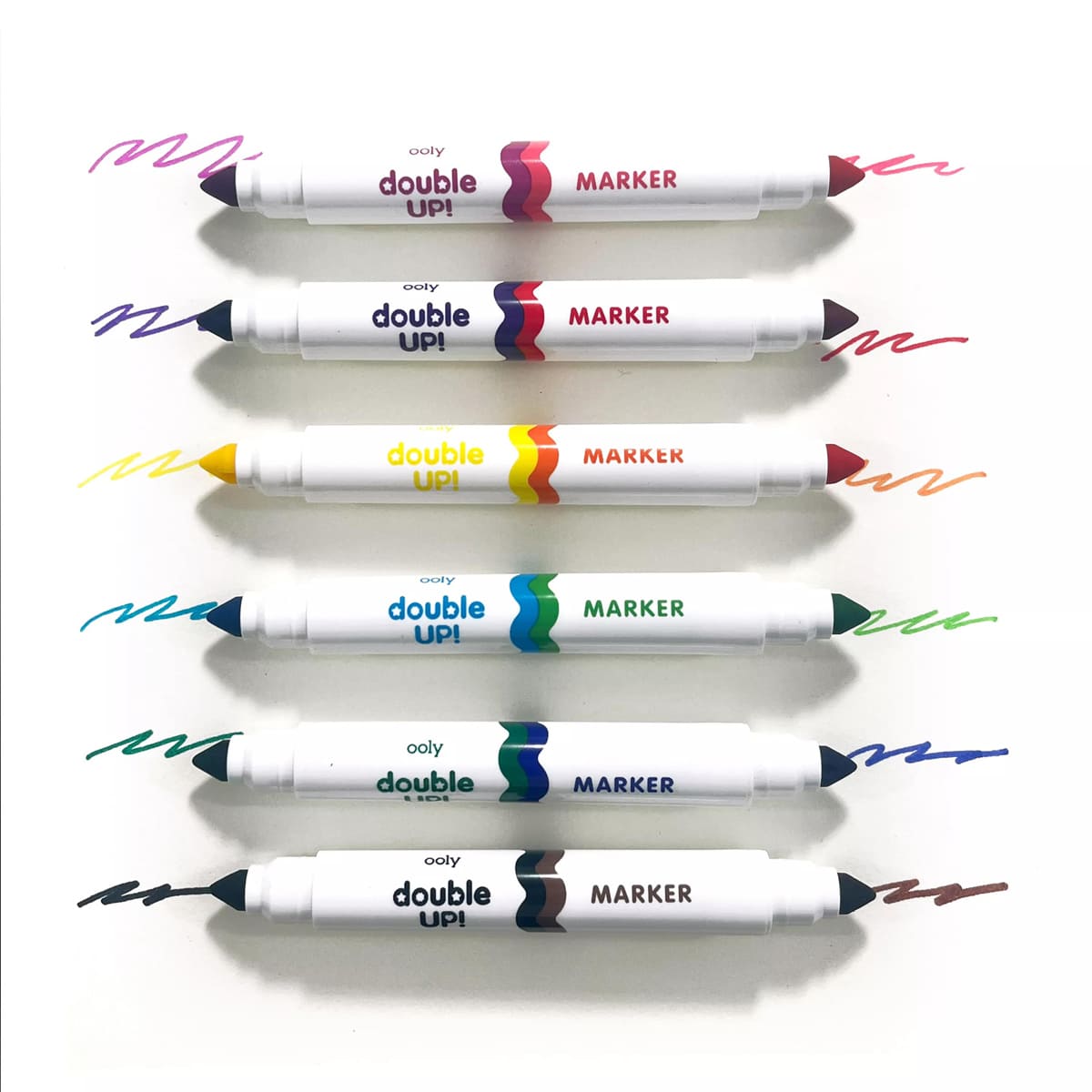 Double Up Double-Ended Markers 12-Color Set