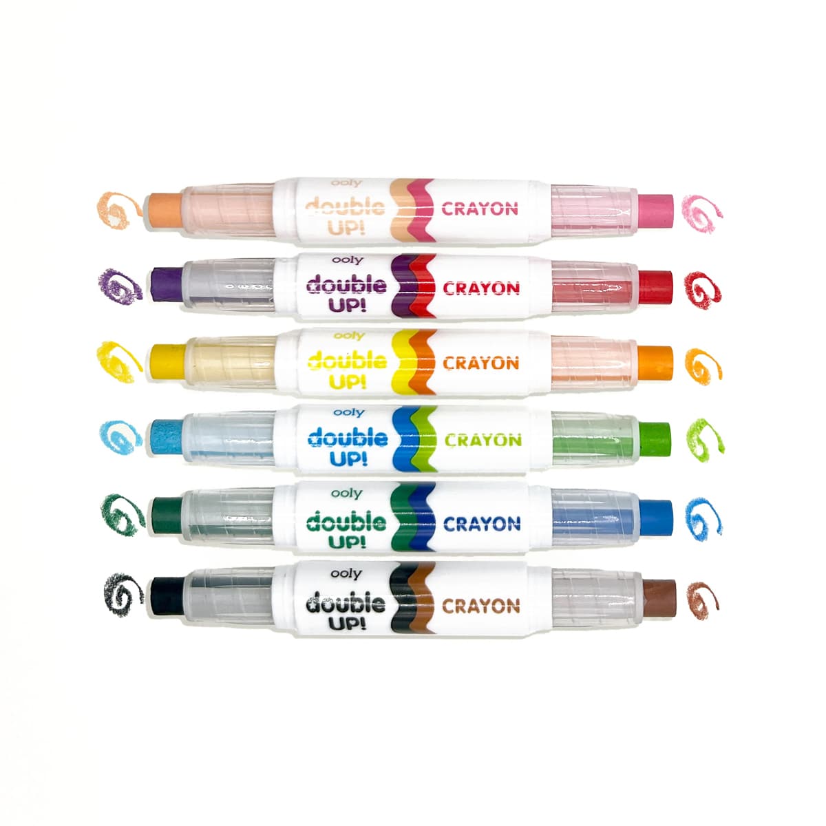 Double Up Crayons 6-Crayon/12-Color Set