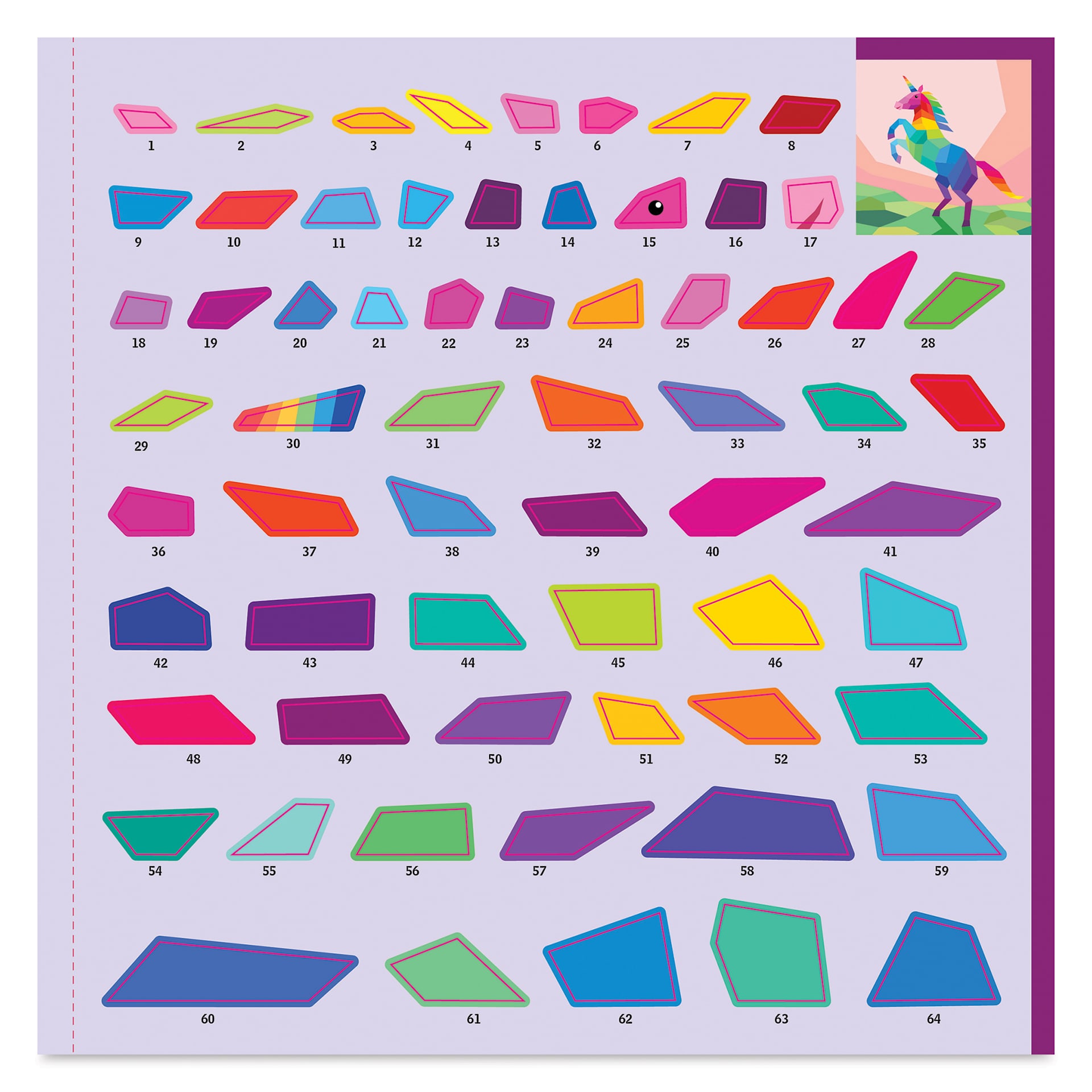 Paint By Sticker Kids: Rainbows Everywhere (all unicorn painting segment stickers)