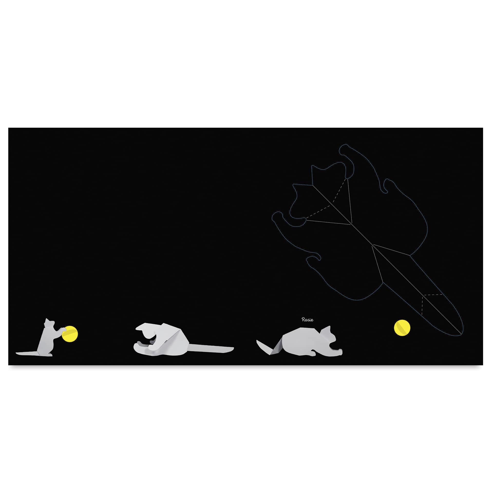 Origanimo Cats: Fold and Play Activity Book, cat with a ball