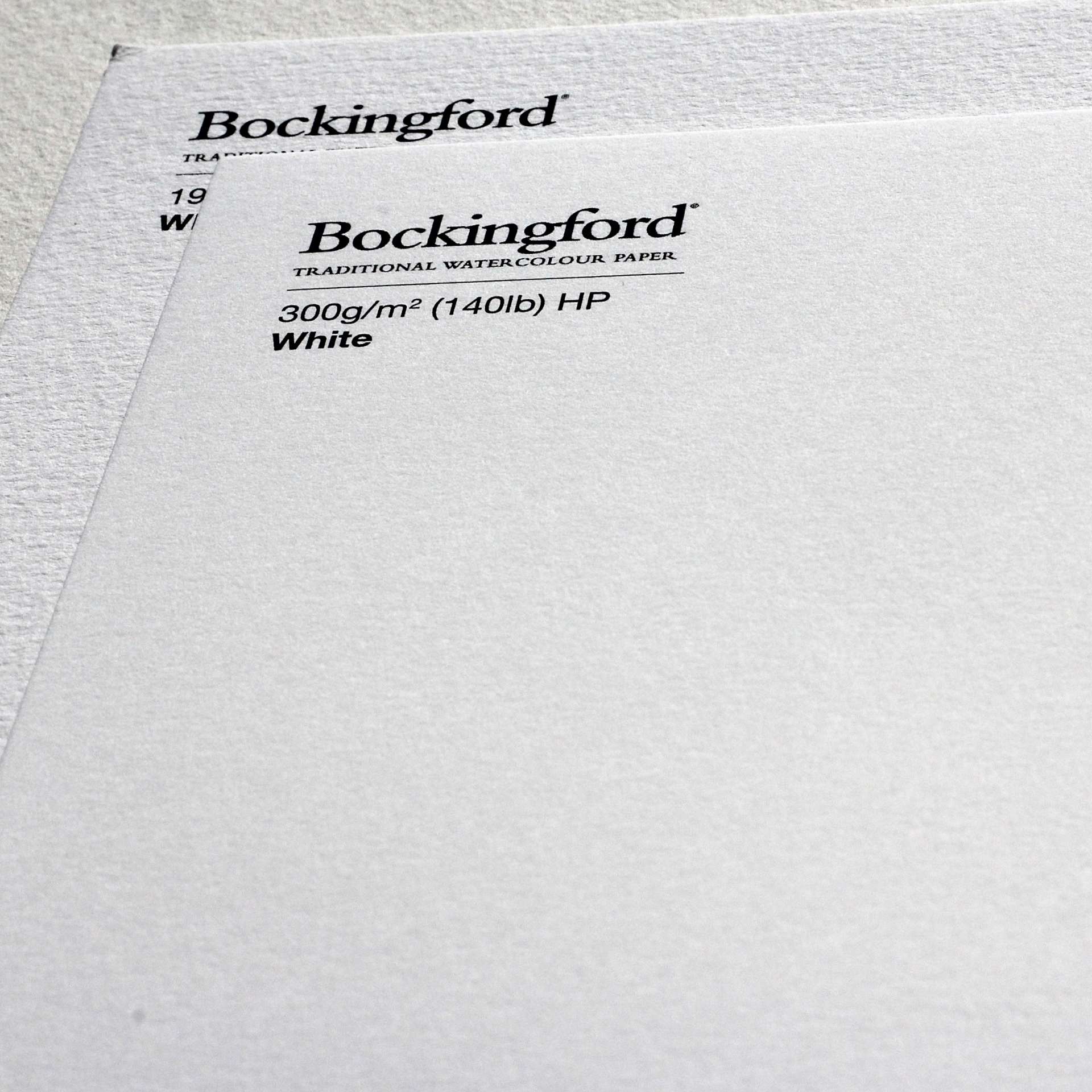 St Cuthberts Mill Saunders Waterford Watercolor Sheets, Hot-Press, White, 2 Deckle Edges, 10 Shts./Pkg.