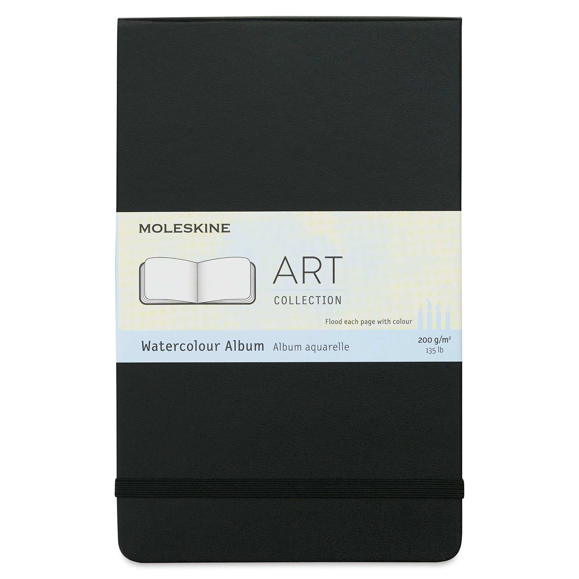 Moleskine Art Collection Watercolor Album - 5" x 8-1/4", Landscape, 72 Pages