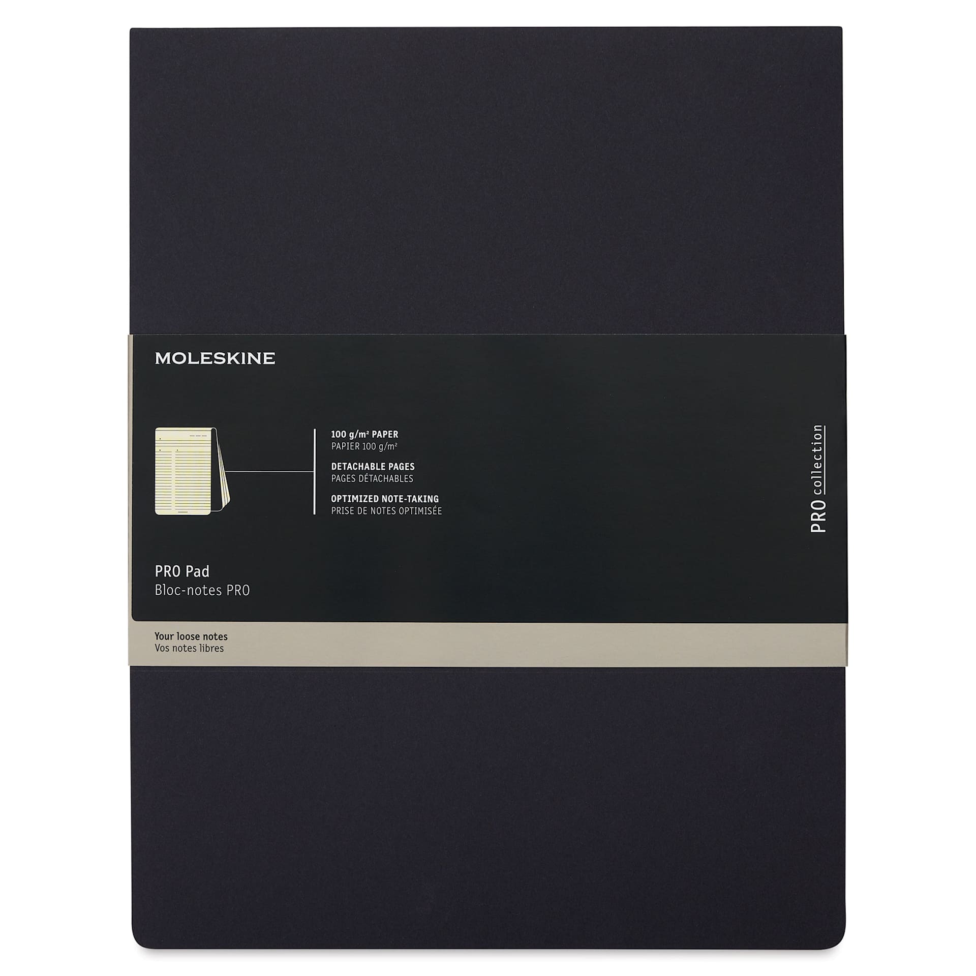 Moleskine Pro Collection Pad - Top cover of pad shown 