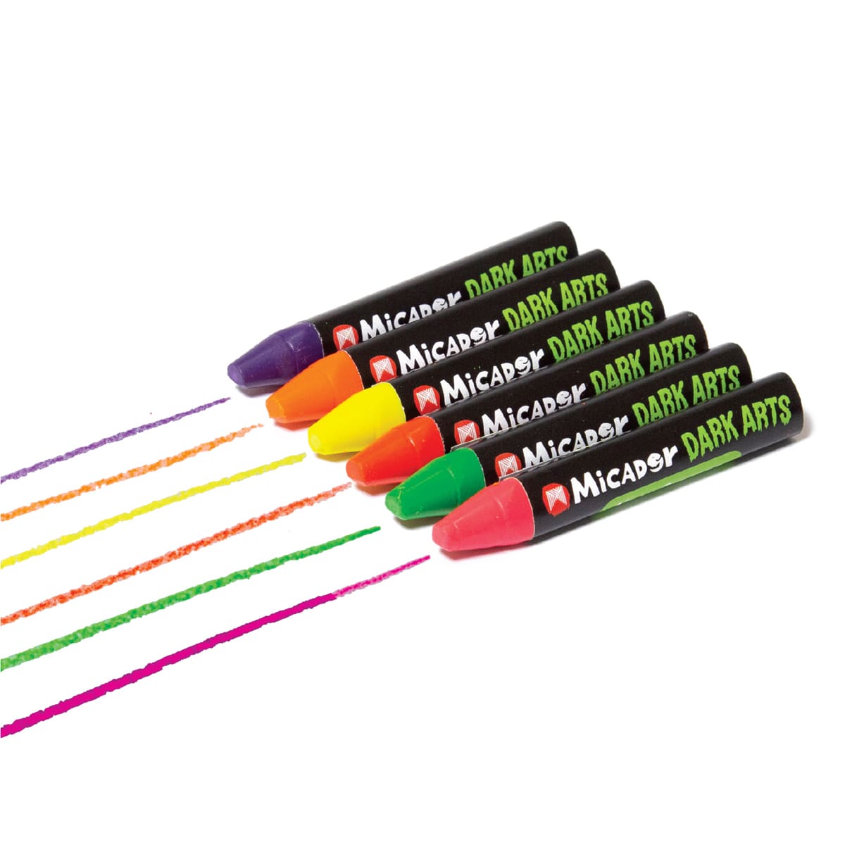 Neon Glow Crayons Pack 6-Crayon Set