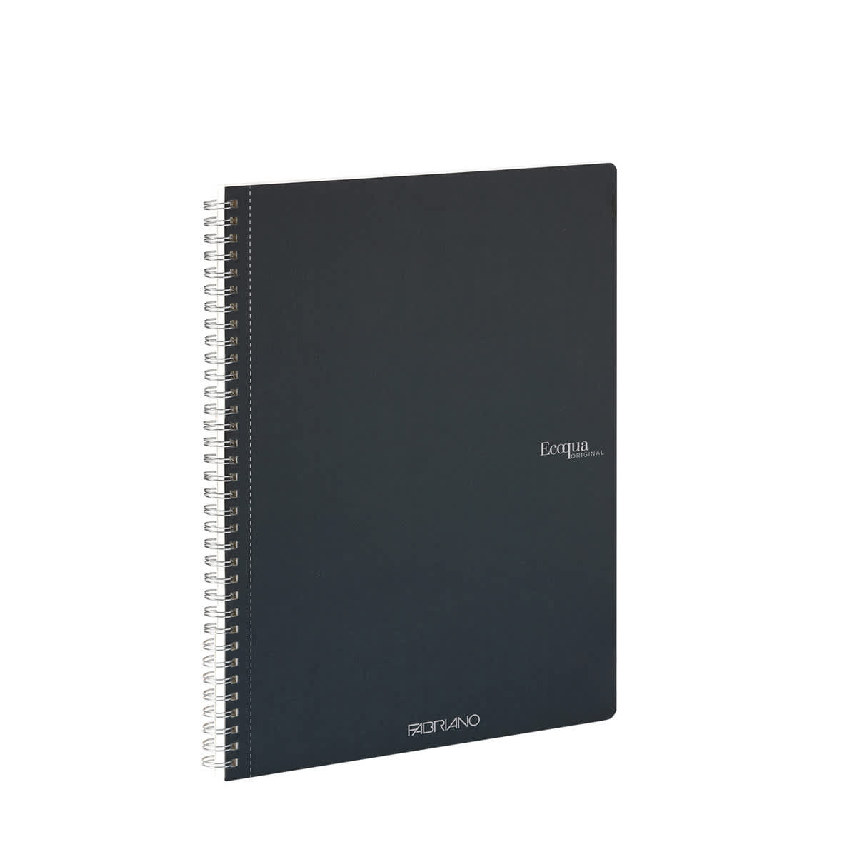 Fabriano Ecoqua Original Spiral-Bound Notebook, 8.3 in x 11.7 in, A4, Lined, 70 Sheets, Dark Green