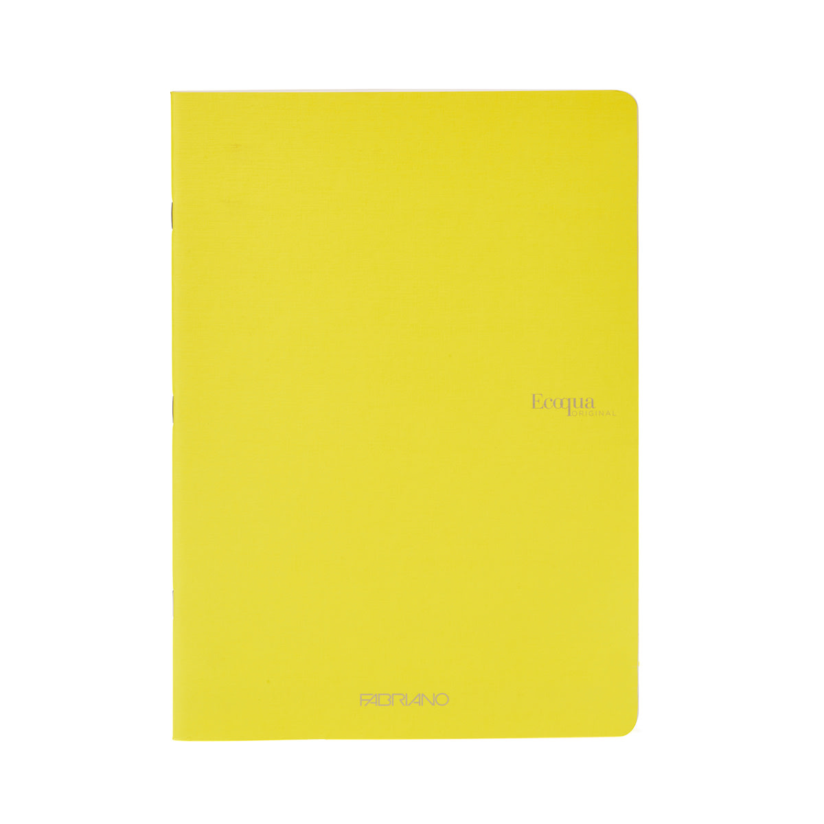 Fabriano Ecoqua Original Staple-Bound Notebook, 5.8 in x 8.3 in, A5, Dotted, 40 Sheets, Yellow
