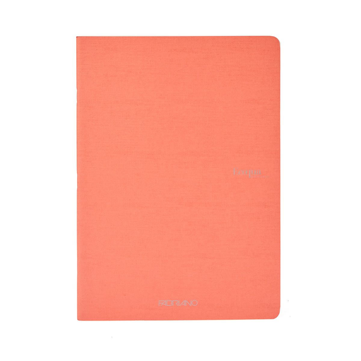 Fabriano Ecoqua Original Staple-Bound Notebook, 5.8 in x 8.3 in, A5, Lined, 40 Sheets, Flamingo