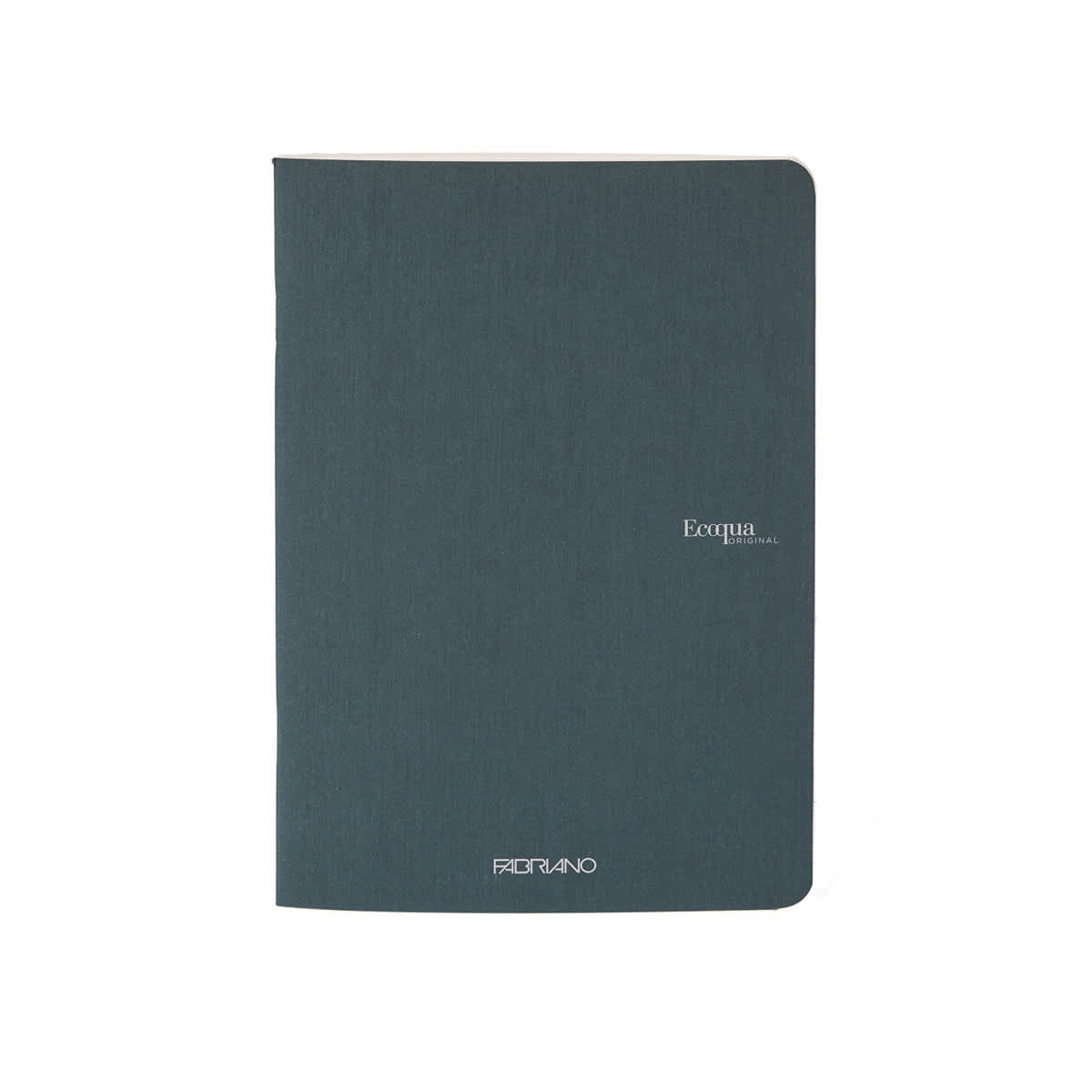 Fabriano EcoQua Original Staple-Bound Notebook, 8.3 in x 11.7 in, A4, Graph, 40 Sheets, Dark Green