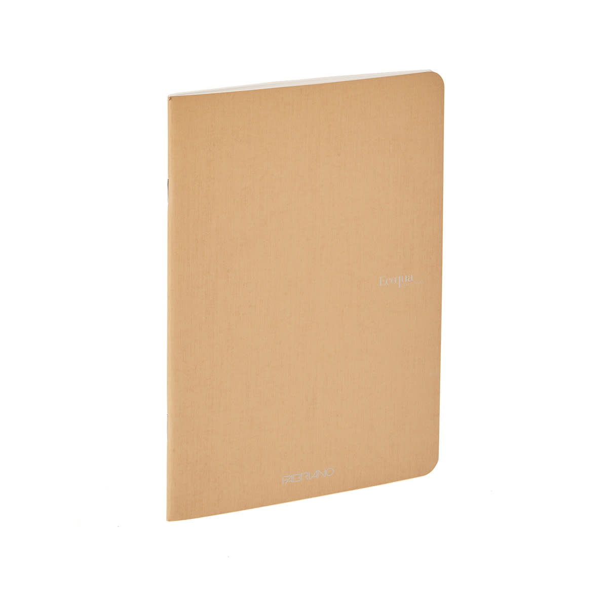 Fabriano EcoQua Original Staple-Bound Notebook, 8.3 in x 11.7 in, A4, Lined, 40 Sheets, Beige
