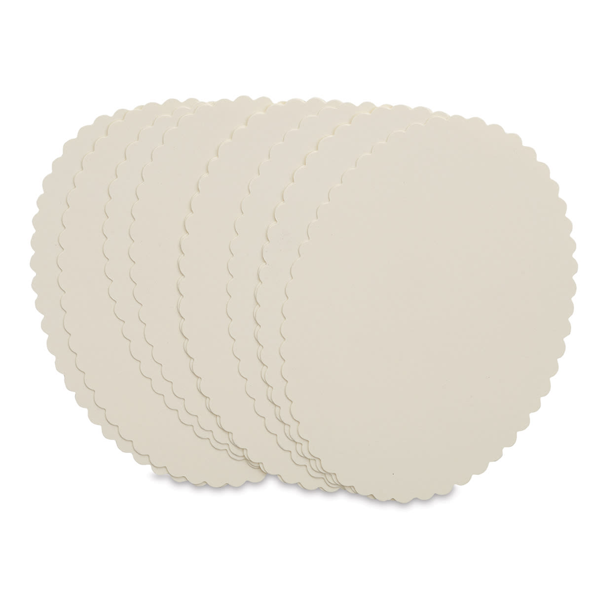 Blick Cards and Envelopes - 4 Bar Scallop Card, Soft White, 3-1/2" x 4-7/8", Pkg of 10 Blick Cards and Envelopes - 4 Bar Scallop Card, Soft White, 3-1/2" x 4-7/8", Pkg of 10