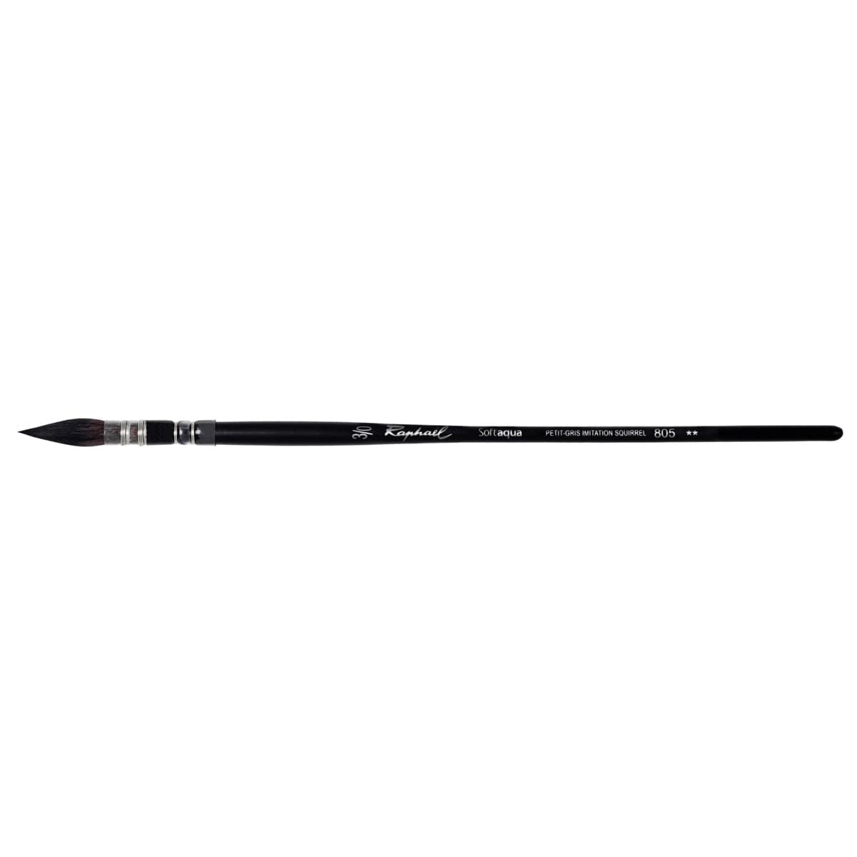 Raphael Essentials Acrylic & Watercolor Brush Set, Watercolor, 2-Brush Set, For Backgrounds, SoftAqua Mop 3/0 & 0