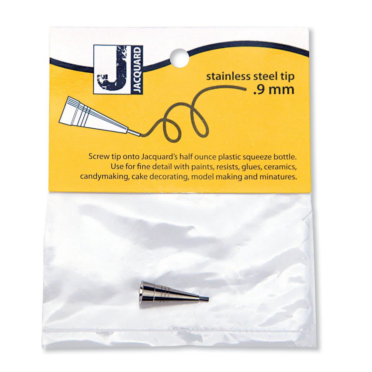 Metal Tips .9mm Metal Tip - For 1/2 fl. oz./14ml Applicator Bottle (JAACC1791) - Peggable