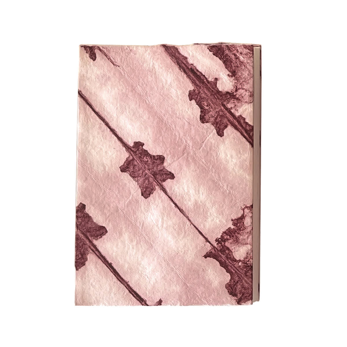 LAMALI Shibori Soft-Cover Handmade Journal, 3.9 in x 5.9 in, 200 Pgs./Bk., Madder