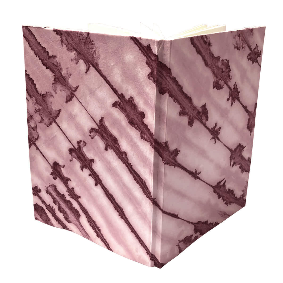 LAMALI Shibori Soft-Cover Handmade Journal, 8.3 in x 11.8 in, 72 Pgs./Bk., Madder