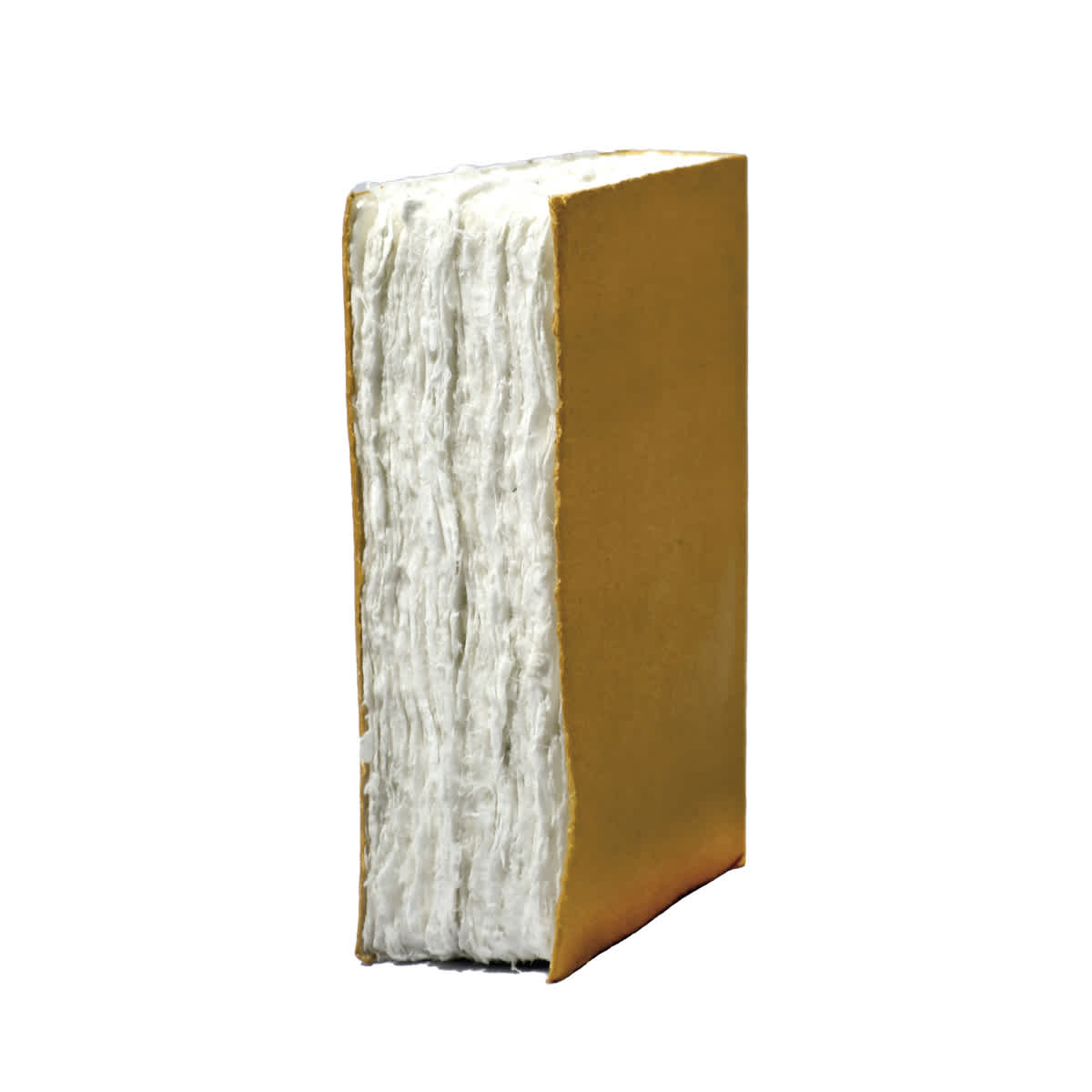 LAMALI Liasse Soft-Cover Handmade Book, 4.7 in x 7.1 in, 180 Pgs./Bk, Solid Gold