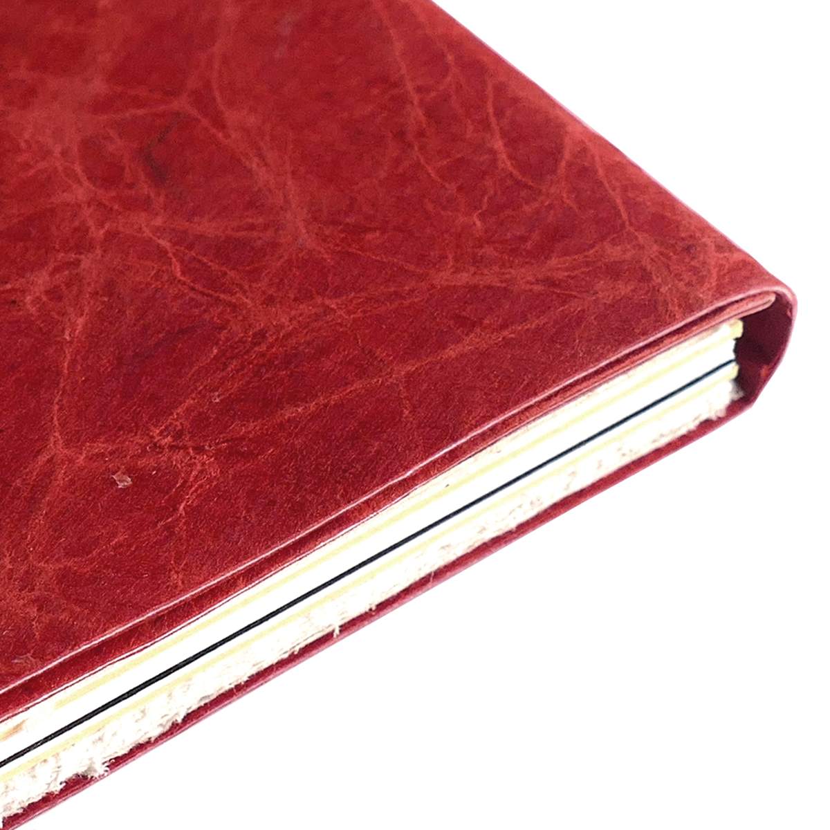 LAMALI Bondo Soft-Cover Handmade Journal, 4.3 in x 5.9 in, Red