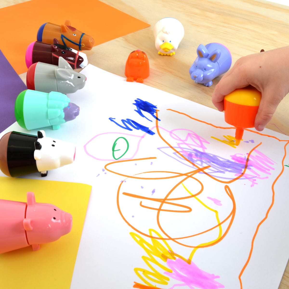 Besties Marker Mates early stART Baby Barnyard Animals - 6/Pkg.