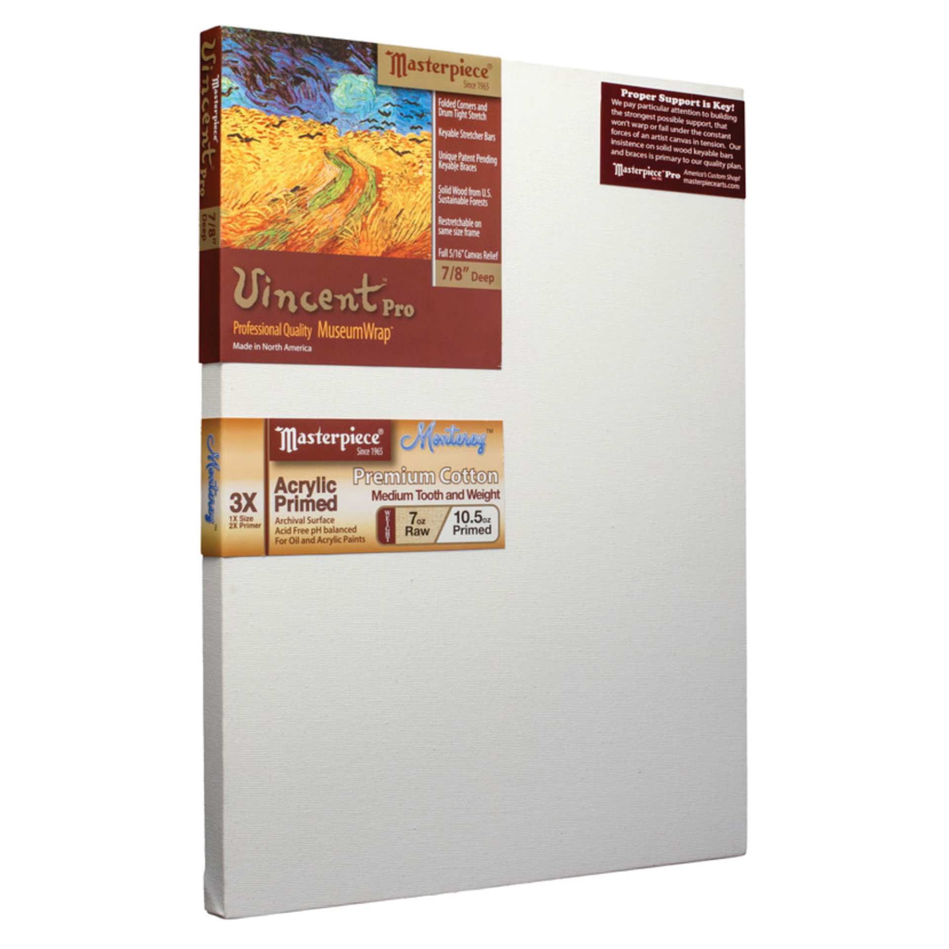 Masterpiece Monet Professional Canvas, 7 oz, 21" x 34"
