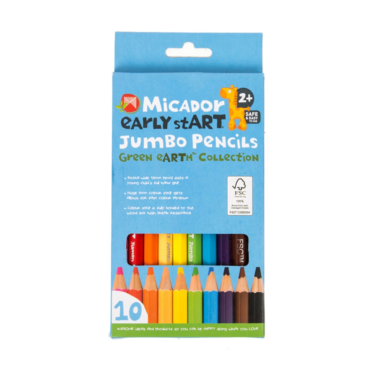 Jumbo Pencils 10-Color Pack 10-Pencil Pack
