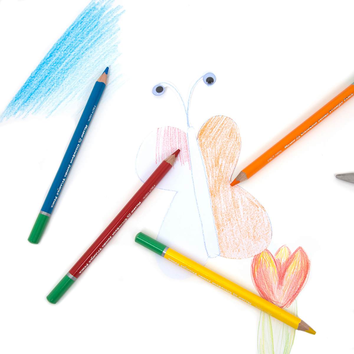 ColouRush Jumbo Triangle Pencils 12-Color Pack 12-Color Pack