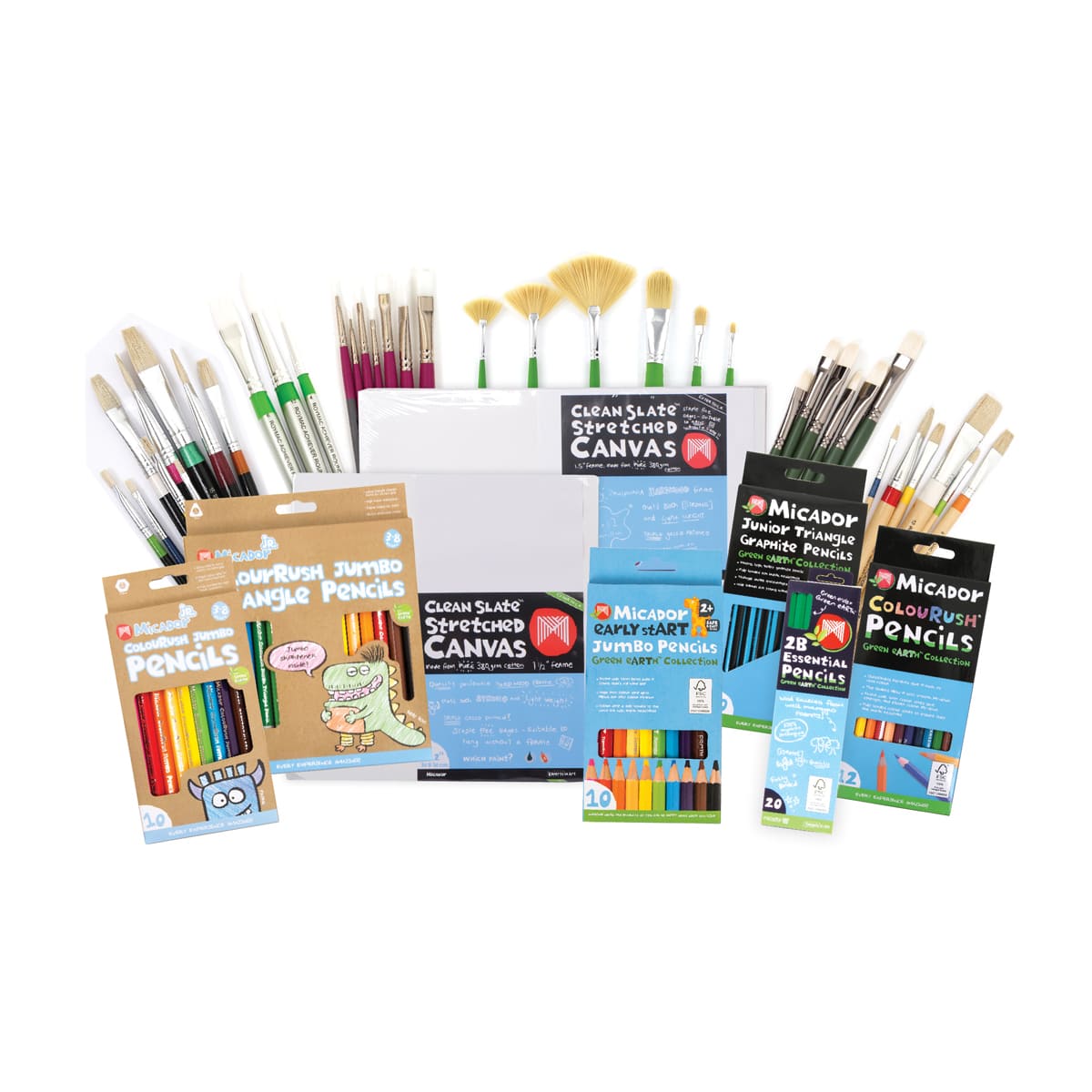 ColouRush Jumbo Triangle Pencils 12-Color Pack 12-Color Pack