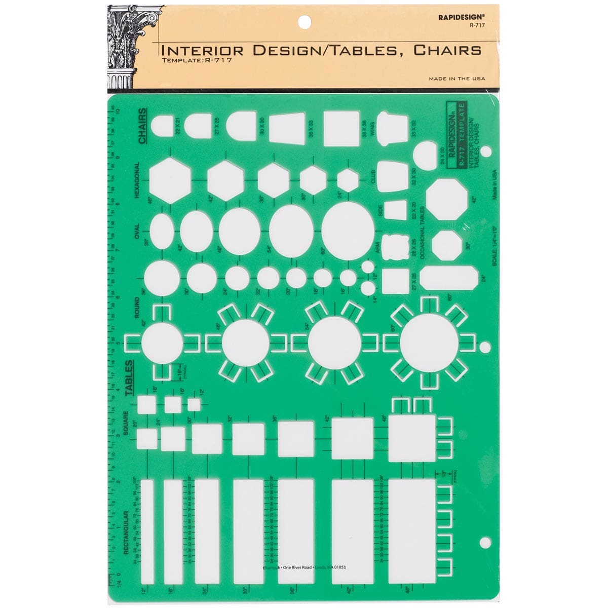 Tables/Chairs Design Inking Template - Peggable