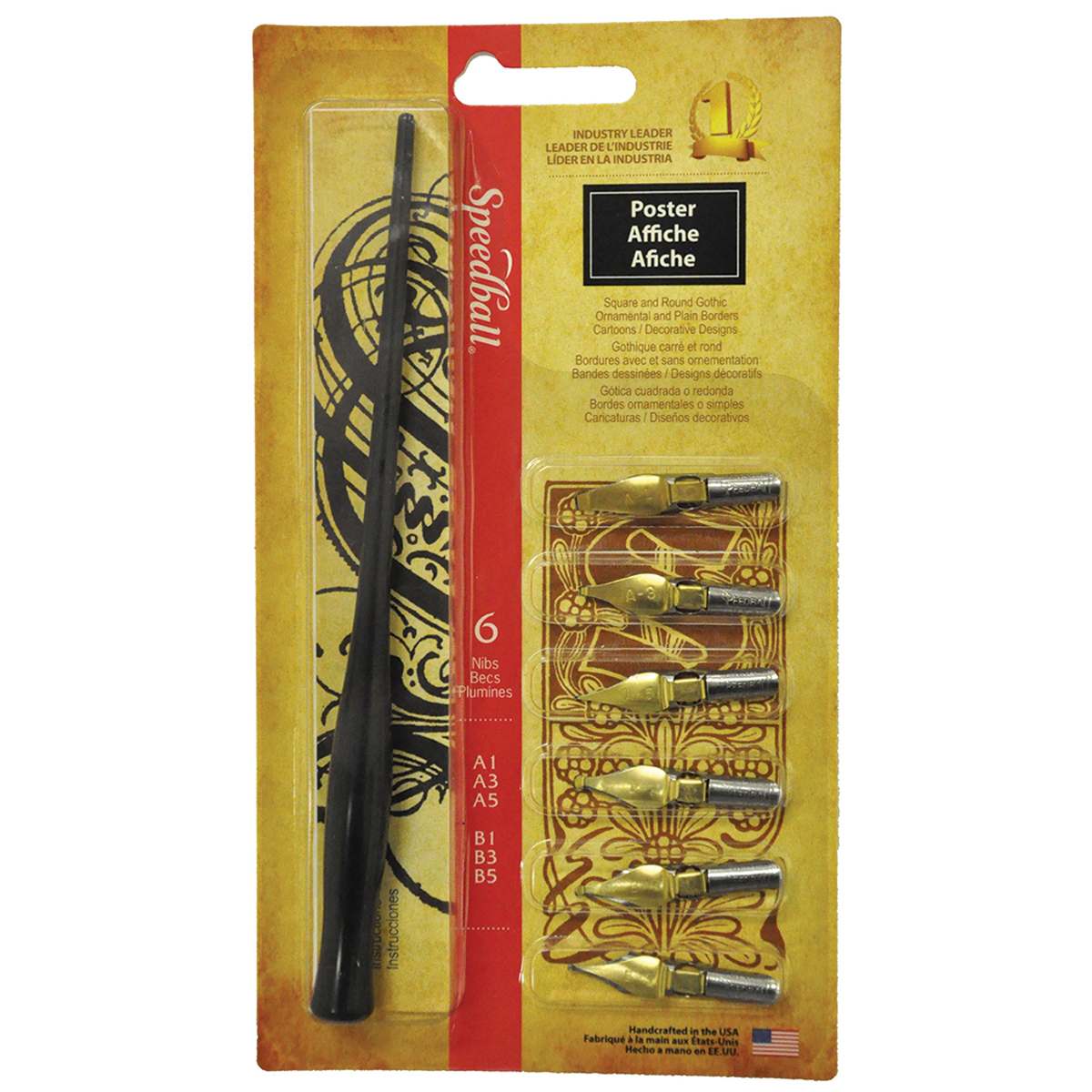 Poster Pen Set 6 Pens & Penholder