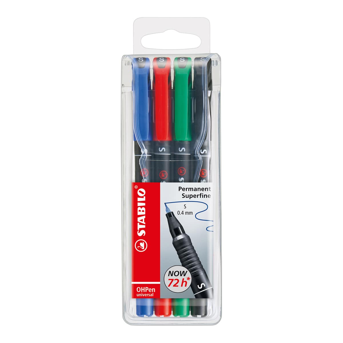 OHPen Universal Pen 4 Color Set - .4mm Permanent - Peggable