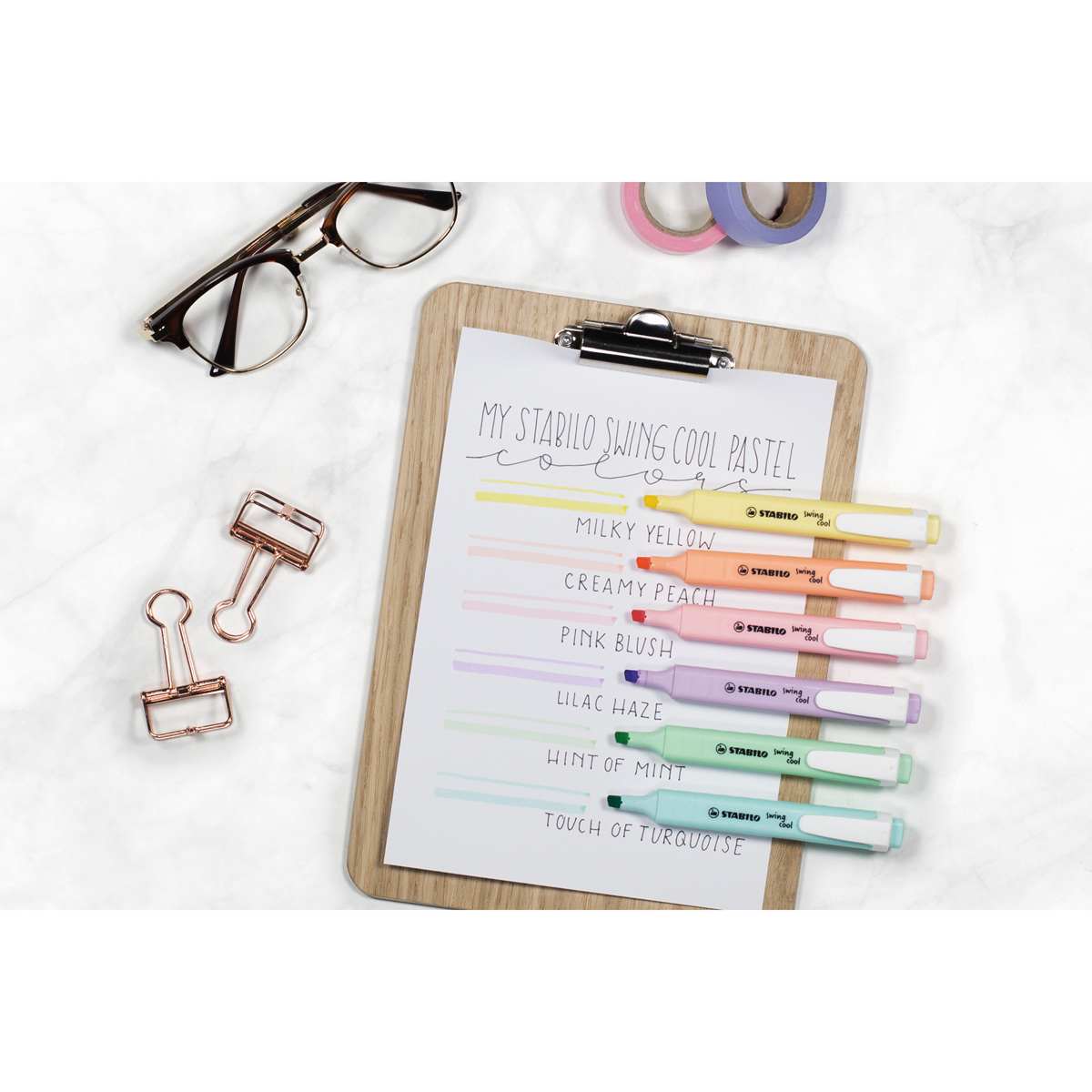 Stabilo Swing Cool Pastel Edition Highlighters Set of 6