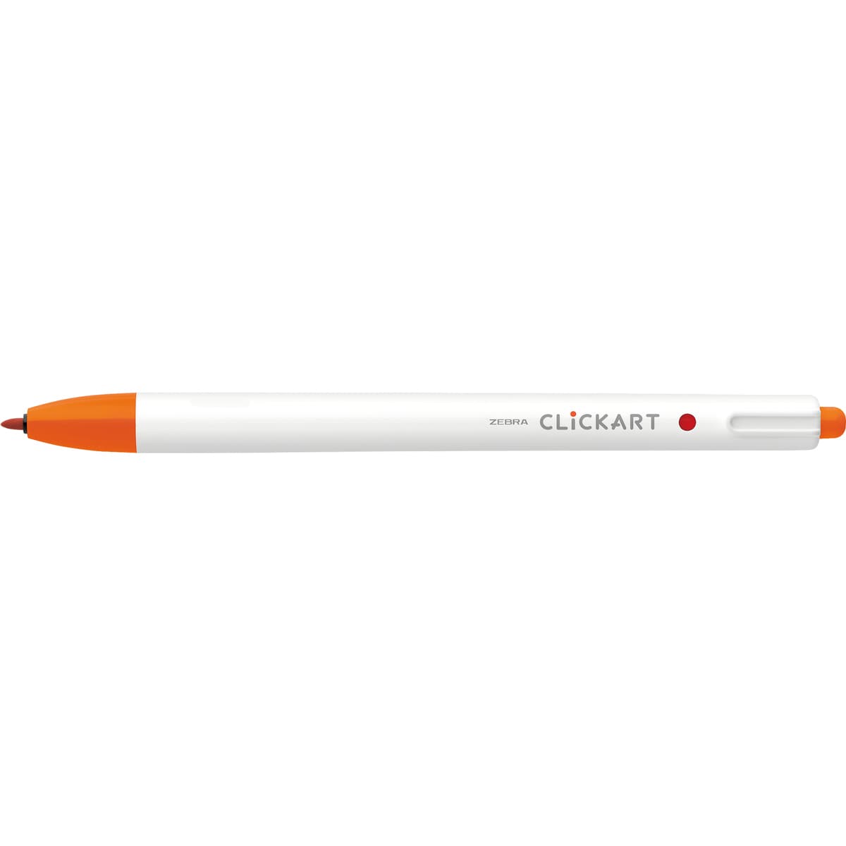 ClickArt Retractable Marker Pen Red Orange