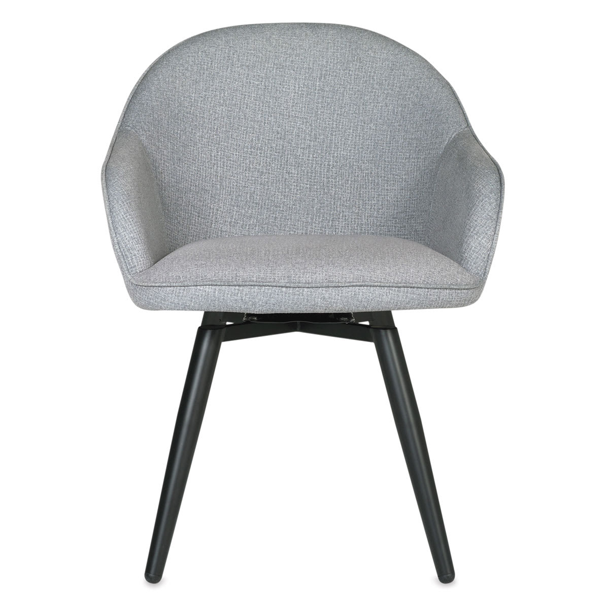 Studio Designs Dome Swivel Chairs - Front view of Gray Arm Chair
