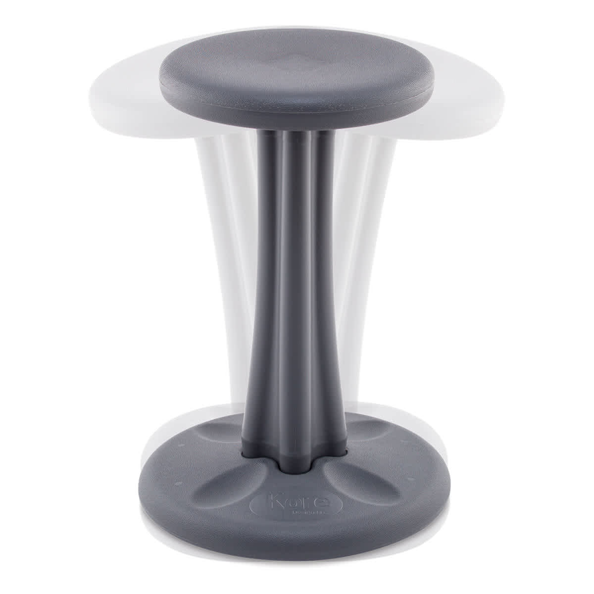Kore Design Preteen Wobble Chair - Grey, 18-4/5", Shown in motion.