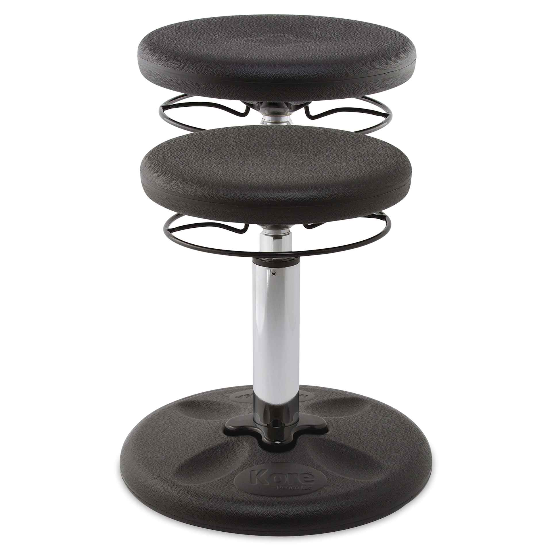 Kore Design Kids Adjustable Chair - Black - raised and unraised