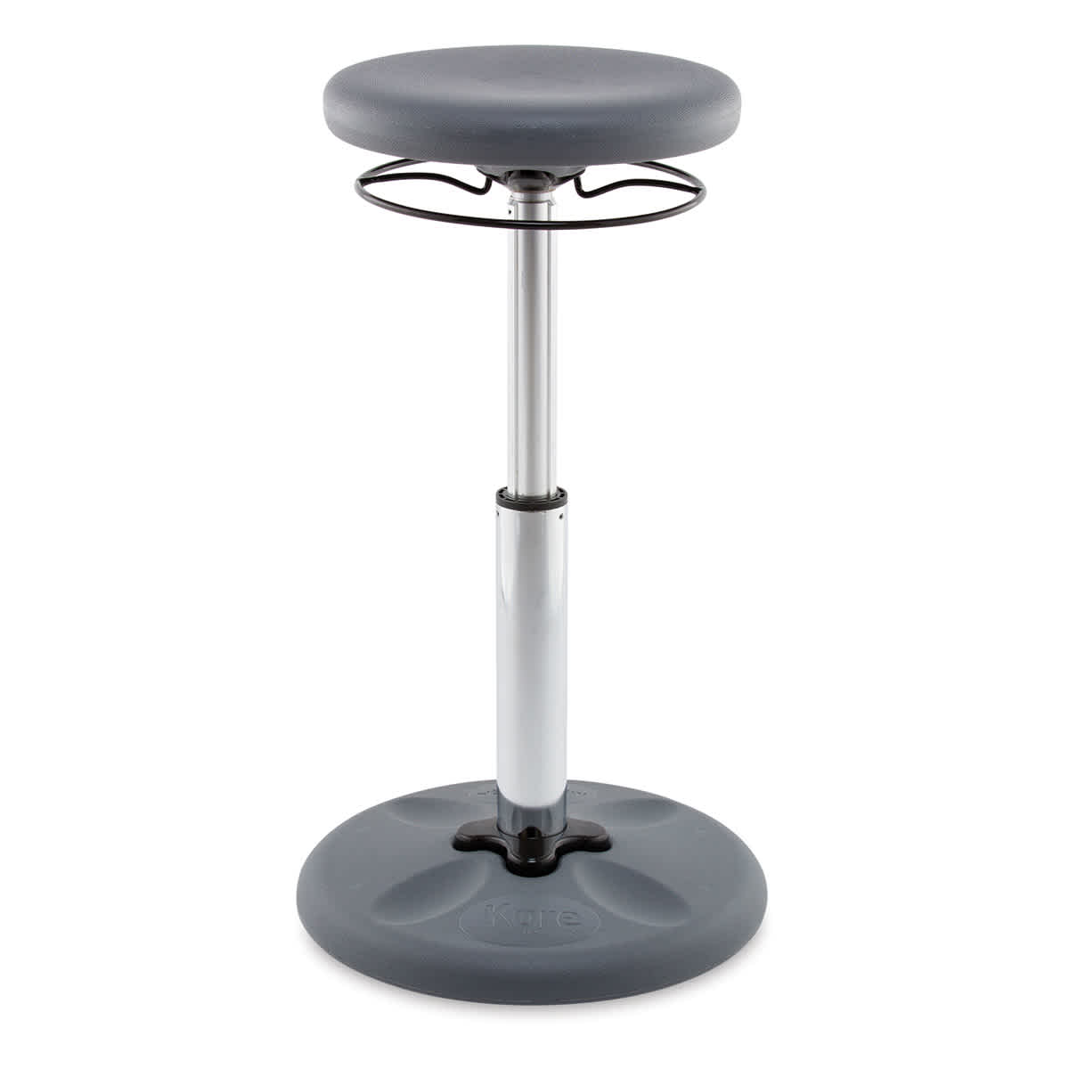 Kore Design Kids Tall Adjustable Chair - Grey, Shown at maximum height.
