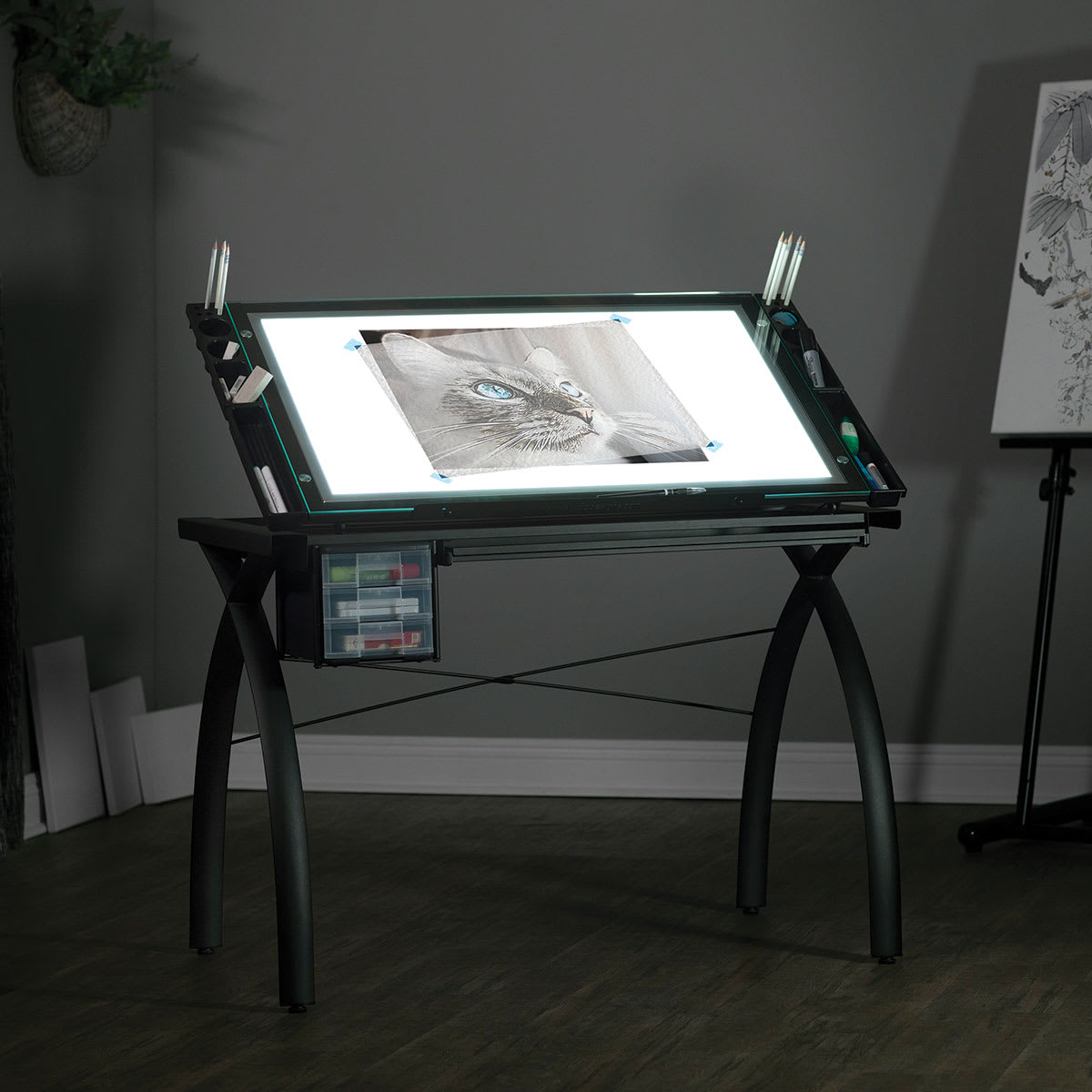 Artograph Futura Light Table by Studio Designs, Shown in use. Artograph Futura Light Table by Studio Designs, Shown in use.