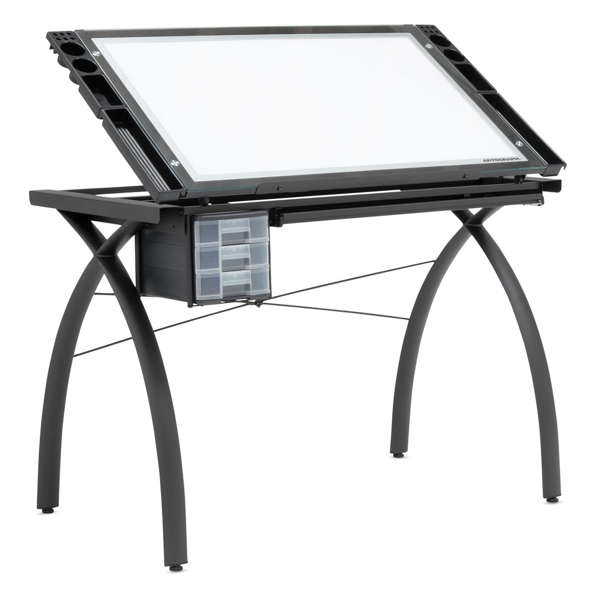 Artograph Futura Light Table by Studio Designs, Tilted, Side View Artograph Futura Light Table by Studio Designs, Tilted, Side View