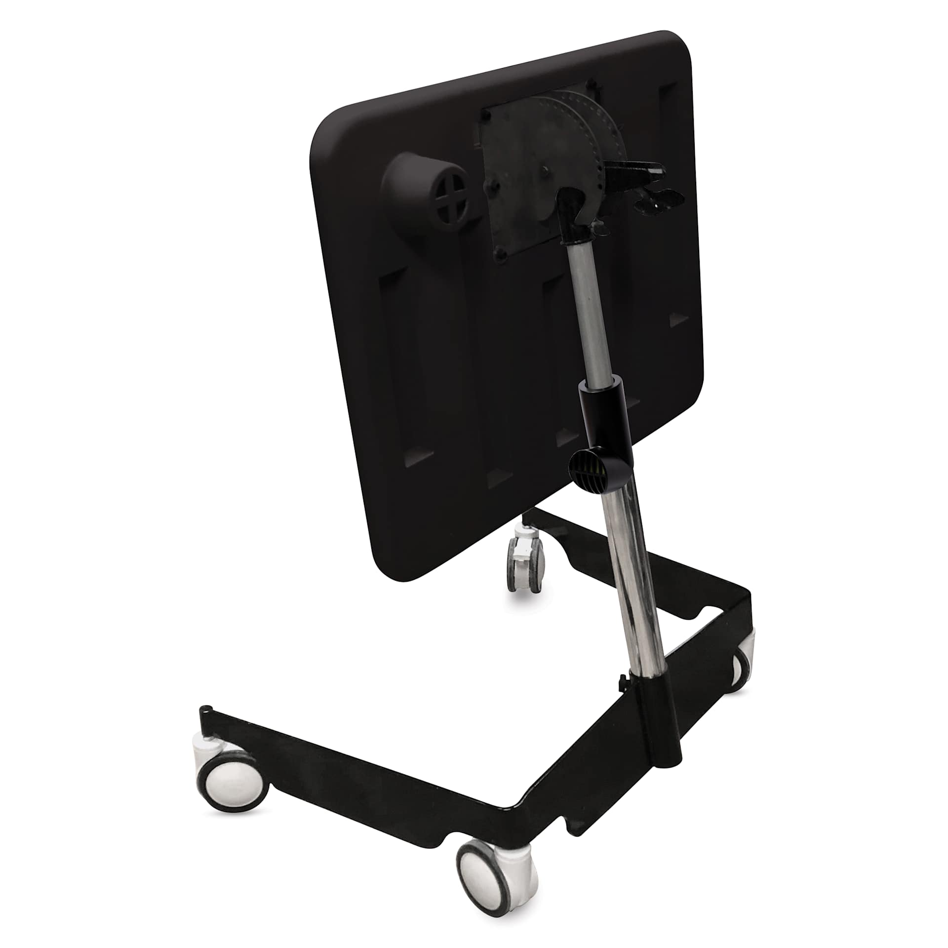 Kore Design Kids Sit-Stand Mobile Student Desk - Black with desk folded down