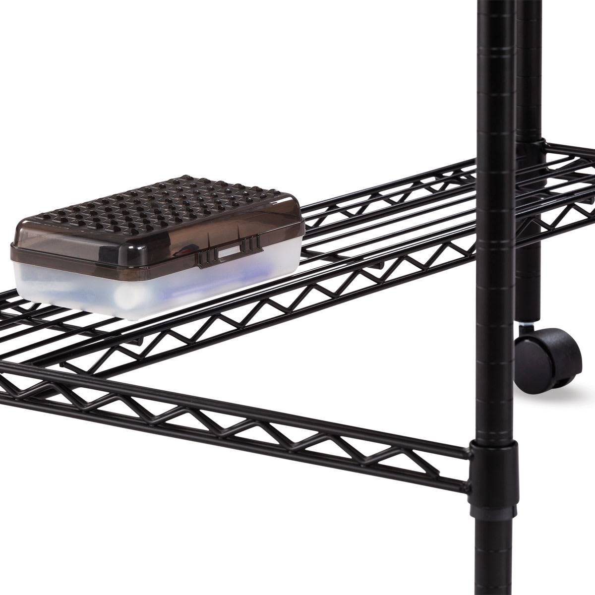 Safco Wire Desk - Black (Shelf with pencil box)