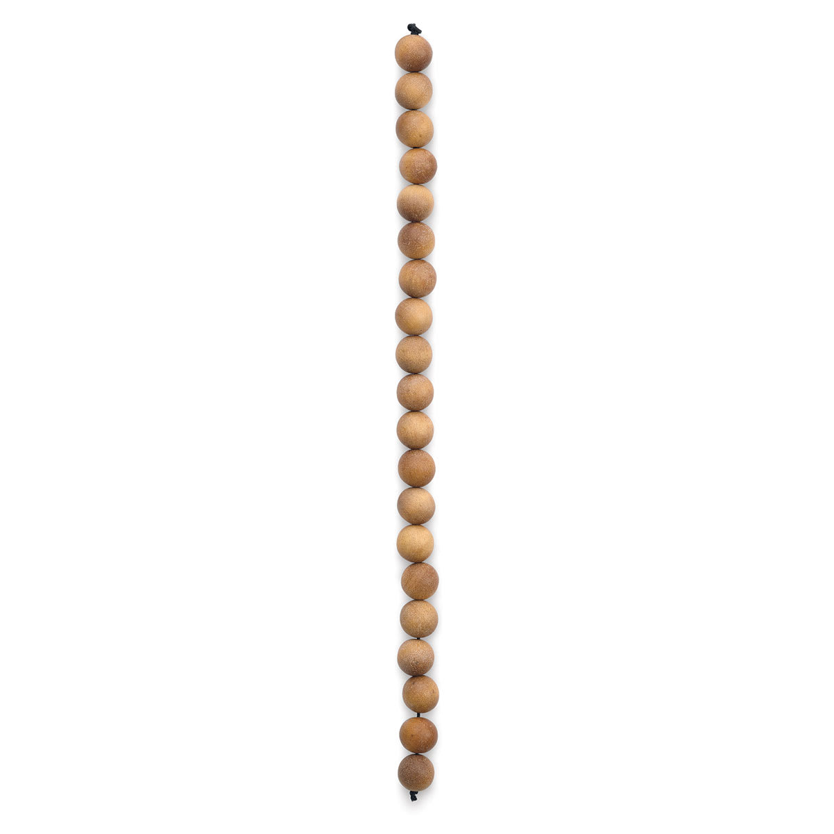 John Bead Aromatic Wooden Beads - 8" strand of 10 mm Sandalwood Beads