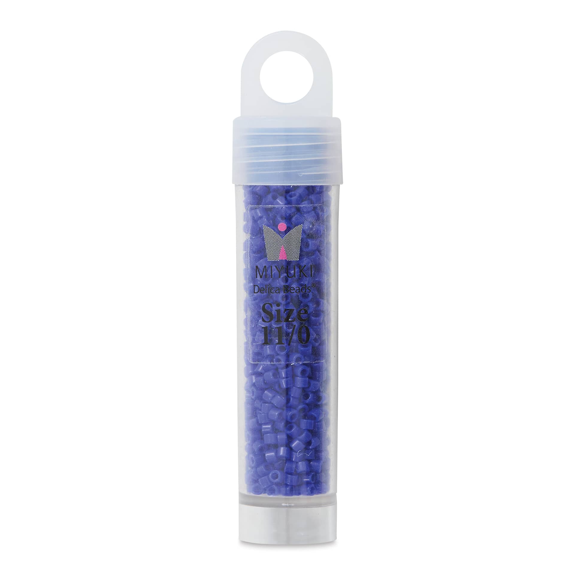 John Bead Miyuki Delica Glass Beads- Cobalt Blue, Glossy, 11/0, 5.2 g