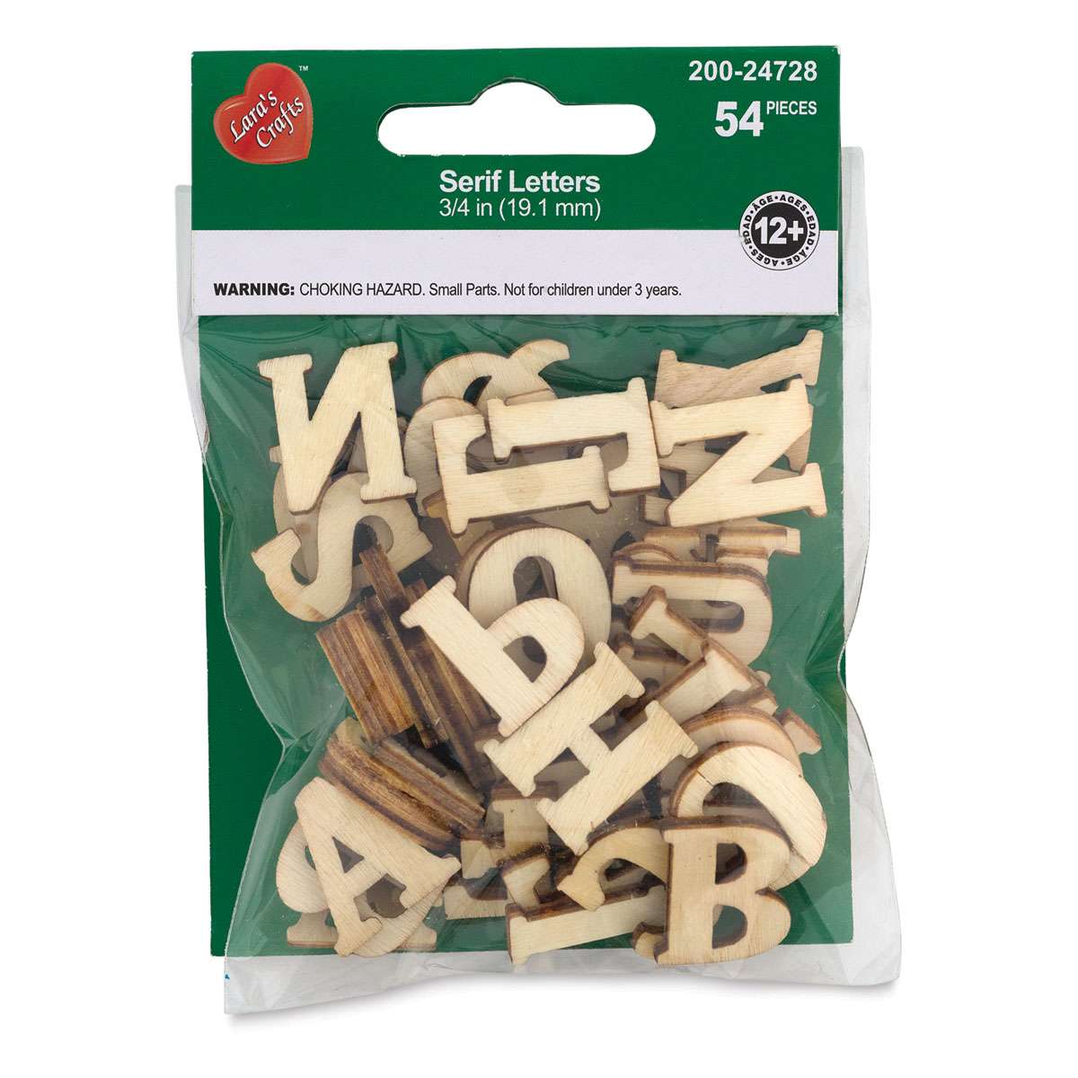 Wood Letters - Serif Letters - 3/4"