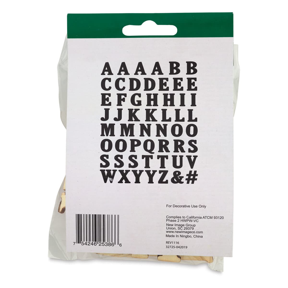 Wood Letters - Serif Letters, 1-1/4"