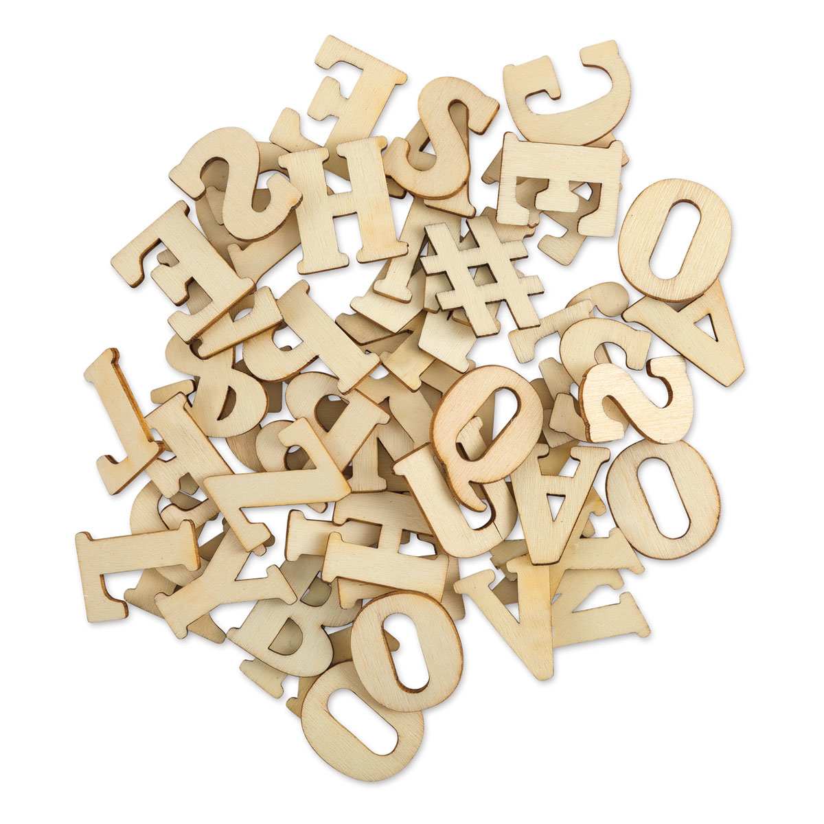Wood Letters - Serif Letters, 1-1/4"