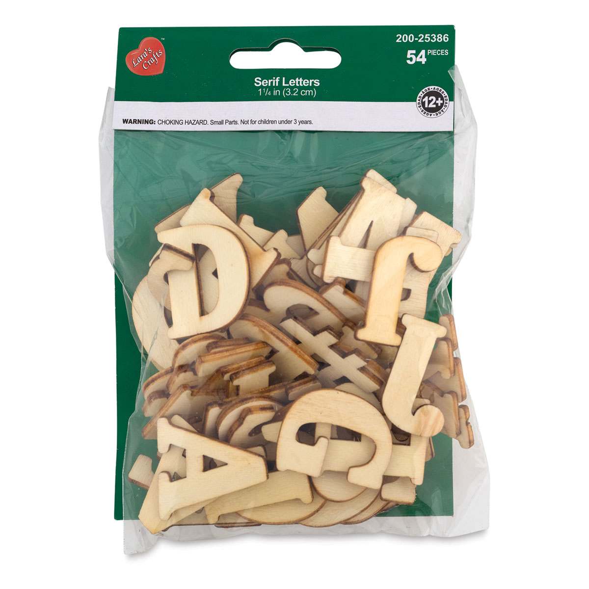 Wood Letters - Serif Letters, 1-1/4"
